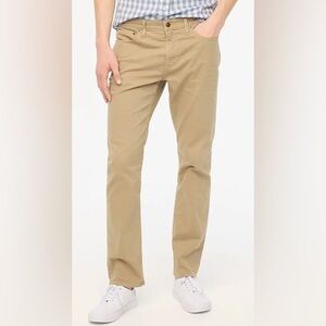 J. Crew Factory Flex Office Work Tan Neutral Slim Fit Five Pocket Pants